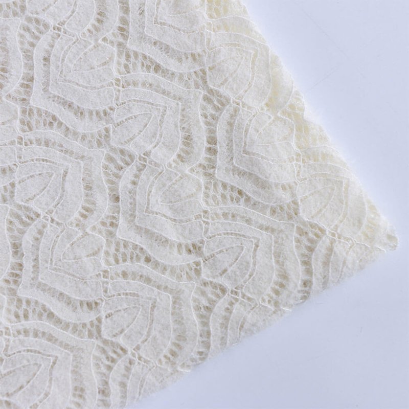 Lace Fabric Cutwork Dress Polyester for Women's Wear Wholesale Supplie 6